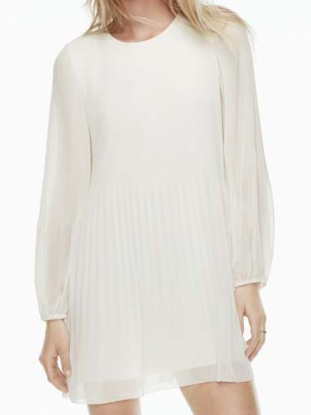 Aritzia Wilfred Daydreamer Mini Dress, Light Birch, Size Medium